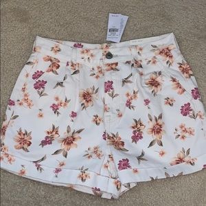 Floral American Eagle Mom Shorts